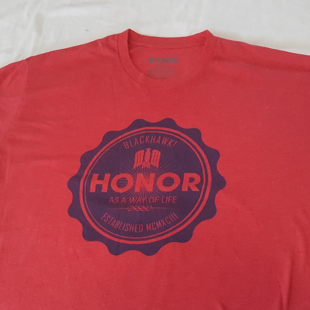 Blackhawk - Honor As A Way of Life Red Official XL